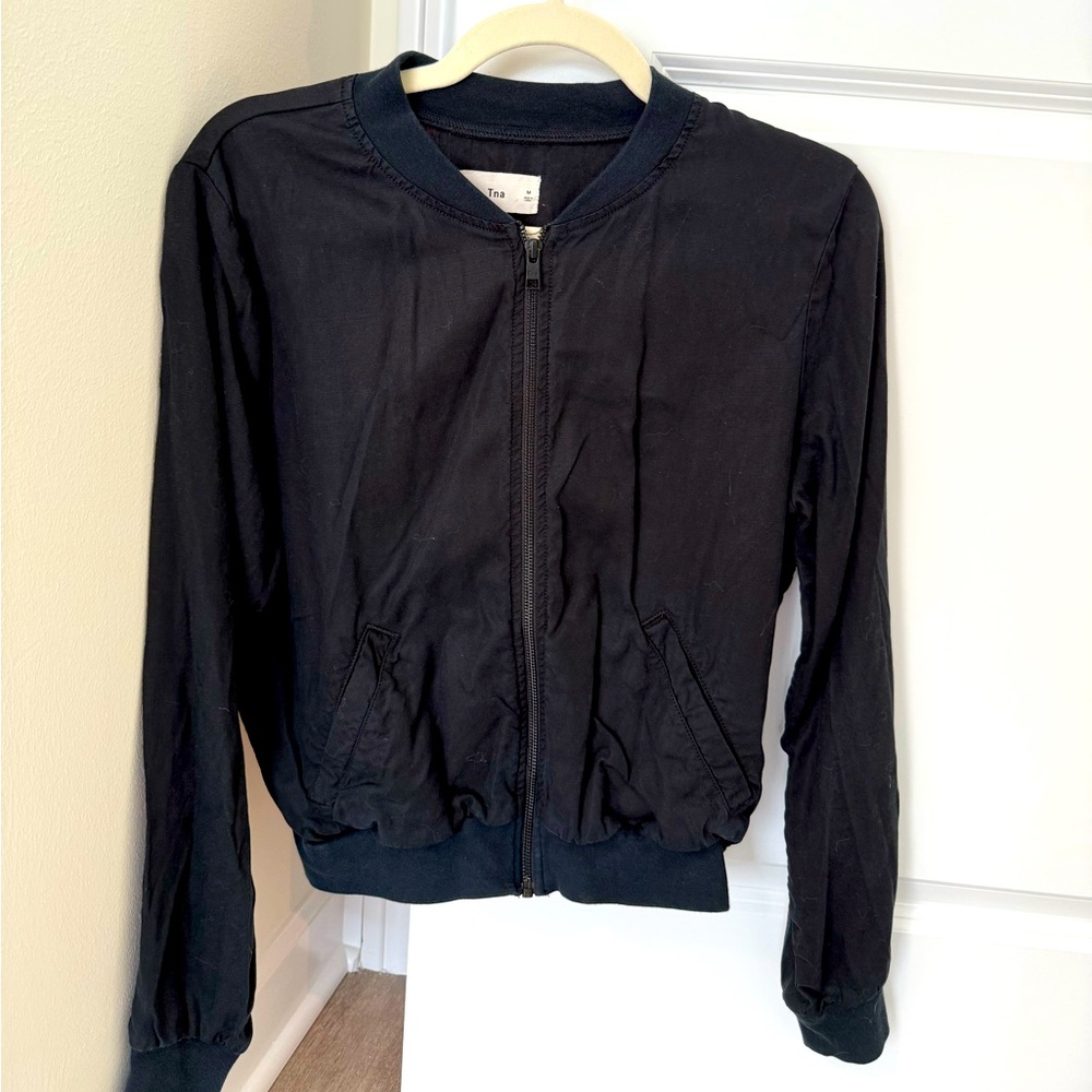 Aritzia Black Bomber Jacket